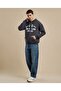 Printed Hooded Jacket with Zipper Closure - 3