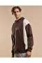 Color Block Hoodie with Long Sleeves - 3