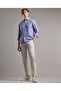 Solid Relaxed Fit Pants with Button Closure