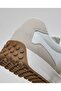 Beige Women's Color Block Lace Up Sneakers - 6
