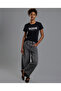 Typography Print T-Shirt with Crew Neck and Short Sleeves - 2