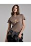Printed T-Shirt with Crew Neck and Short Sleeves