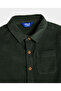 Corduroy Shirt with Shirt Collar and Long Sleeves - 3