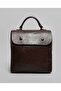 Brown Women's Textured Flap Backpack