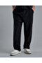 Textured Loose Fit Pants with Drawstring Waist - 2
