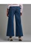 Washed Flared Jeans with Button Closure - 5