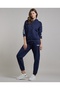 Stripe Detail Hooded Jacket with Zipper Closure - 2