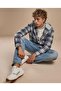 Plaid Hooded Shirt with Long Sleeves - 3