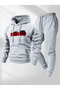 Unisex Trust No One Printed Hoodie and Jogger Sweatpants - Top and Bottom Set