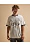 Typography Print T-Shirt with Crew Neck and Short Sleeves