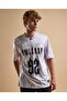 Printed Active T-Shirt with Crew Neck and Short Sleeves