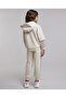 Beige Girl's Sequined Hooded Clothing Set - 2