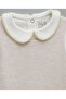 Solid Top and Pinafore Dress Set - 4