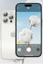 iPhone 17 Air Compatible Shiny Maria Glitter Camera Lens Protection Glass - Silver - 2