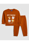 Printed Sweatshirt and Joggers Set