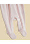 Pink Girl's Color Block Footed Sleepsuit - 4