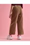 Textured Loose Fit Pants with Elastic Waist - 4