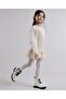 Embroidered Sweater Dress with Crew Neck and Long Sleeves - 4