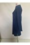 Women's Light Navy Blue Half Turtleneck Slit Printed Camisole Hijab Long Sleeve Tunic _2064 - 2