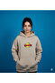 Lenithra Pop Art Van Gogh Back Printed Unisex Oversize Beige Hoodie - 4
