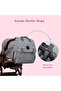 set of 3 Diaper Backpack with Changing Mat and Bottle Bag - Arrow Grey - 6