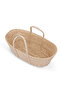 Moses Basket with Waffle Beddings and Mattress - Wooden Brown - 5