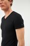 6030V6250 Men's Short Sleeve V-Neck Thermal Underwear Suit-Black - 5