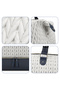 Luxe Knit Diaper Bag with Clutch - White - 4