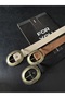 3-Piece Suede Oval Buckle Women's Trouser Belt, Jacket Belt, Shirt Belt, Dress Belt - 2