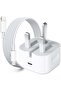 iPhone 20W USB-C Wall Fast Charger with 1m USB-C to Lightning Cable