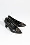 K112 Women's Pointed-Toe Silver Stone-Buckled Heeled Shoes - 2