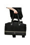 Luxe Knit Diaper Bag with Clutch - Black - 5