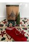 New Year's Gift Set 4 Pieces New Year's Socks Bracelet Pine Tree Candle Cardboard Bag Children Adult Set