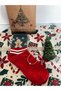 New Year's Gift Set 4 Pieces New Year's Socks Bracelet Pine Tree Candle Cardboard Bag Children Adult Set - 2