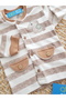 Newborn 5-Piece Hospital Discharge Set |   100% Cotton Horse Patterned First Wear Set - 3