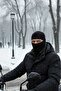 Men's Windproof Thermal Hooded Ski and Biker Mask Thermal Balaclava - 8