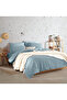 Premium 100% Cotton Single Muslin Duvet Cover Set 160X220 cm - 3