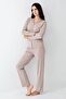 Women's lace detailed buttoned pajama set, 50% modal 50% cotton