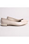 Beige Genuine Leather Pointed Toe Stylish and Comfortable Daily Ballerinas - 5