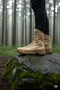 Strike Lace-Up Casual Men's Military Boots Sand - 4