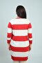 Women's Transverse Thick Striped Plus Size Cardigan - 4
