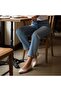 Beige Genuine Leather Pointed Toe Stylish and Comfortable Daily Ballerinas - 2