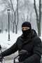 Men's Windproof Thermal Hooded Ski and Biker Mask Thermal Balaclava - 2