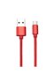 Micro USB Data/Charging Cable, 1 m, Textile, Red - BBL1242 - 2