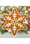 Christmas Wall, Window and Tree Banner in the Shape of Gingerbread Cookie Man Colors House and Snowflake - 6