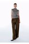 High Waist Wool Pants Olıvestone - 2