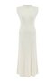Extrafine Merino Wool Blend Knitwear Dress Ecru - 8