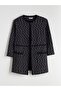 Lcw Grace Black Crew Neck Print Women's Cardigan - 6