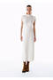 Extrafine Merino Wool Blend Knitwear Dress Ecru - 4