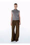 High Waist Wool Pants Olıvestone